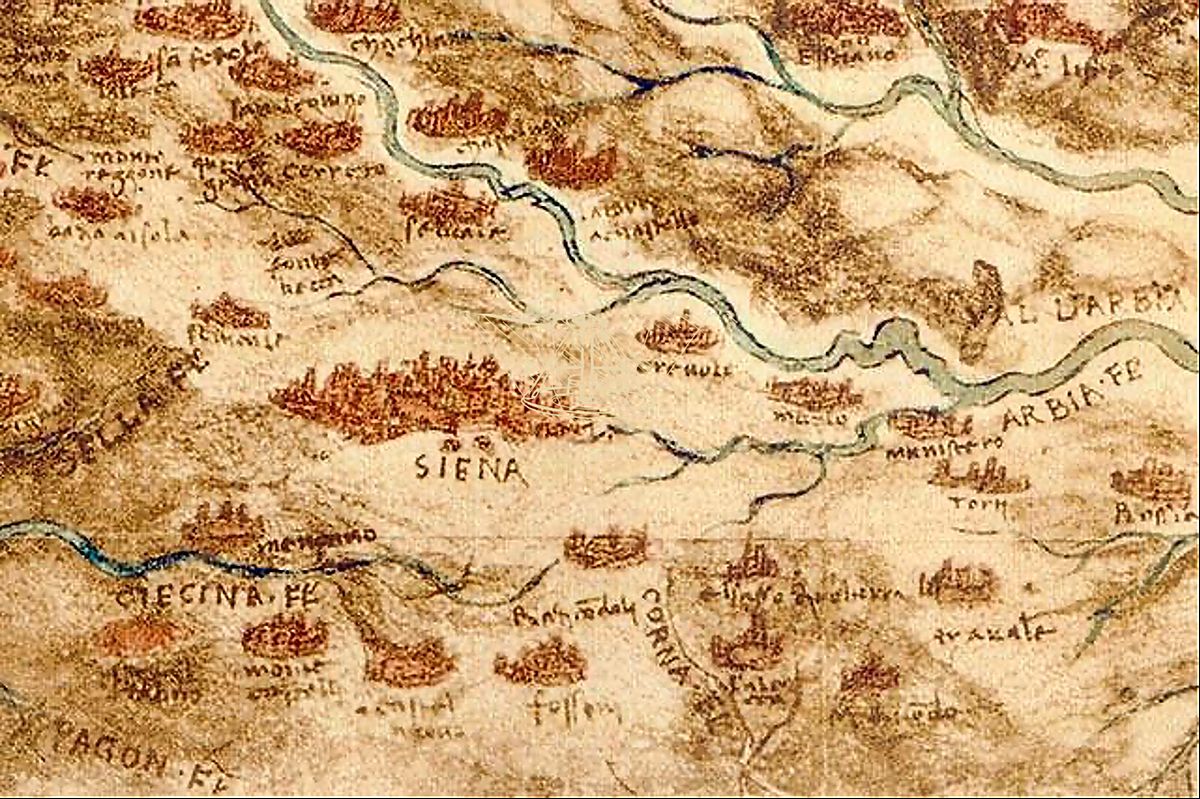 《地球地图》 Mappa del mondo (proiezione leonardiana)