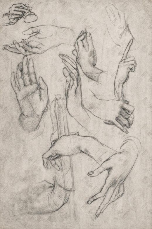 《手部动作》 Studi di movimento della mano