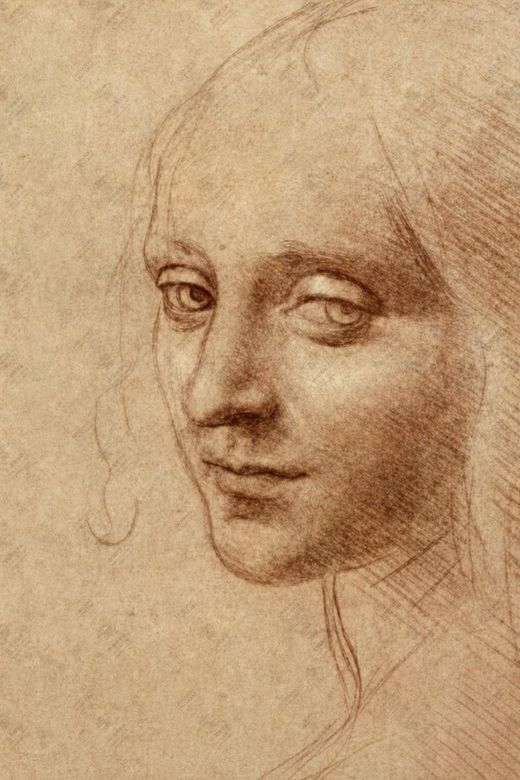 《维吉尔的草稿》 Studio per la Vergine delle Rocce