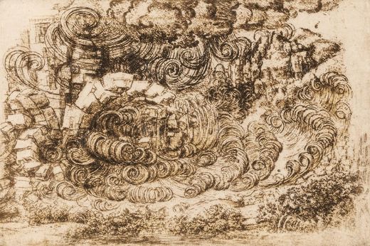 《波浪与漩涡》 Studio sui vortici e le onde