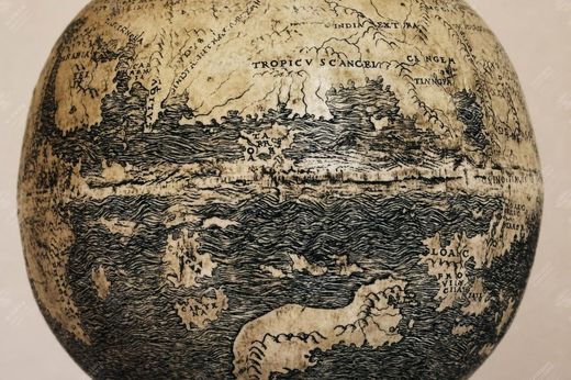 《地球地图》 Mappa del mondo (proiezione leonardiana)