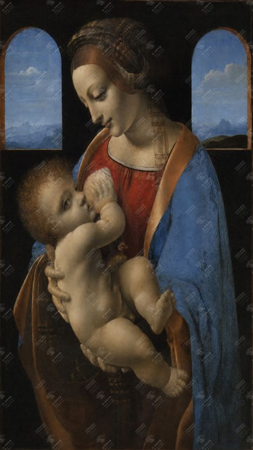 《丽塔圣母复制》 Replica della Madonna Litta (Scuola di Leonardo)