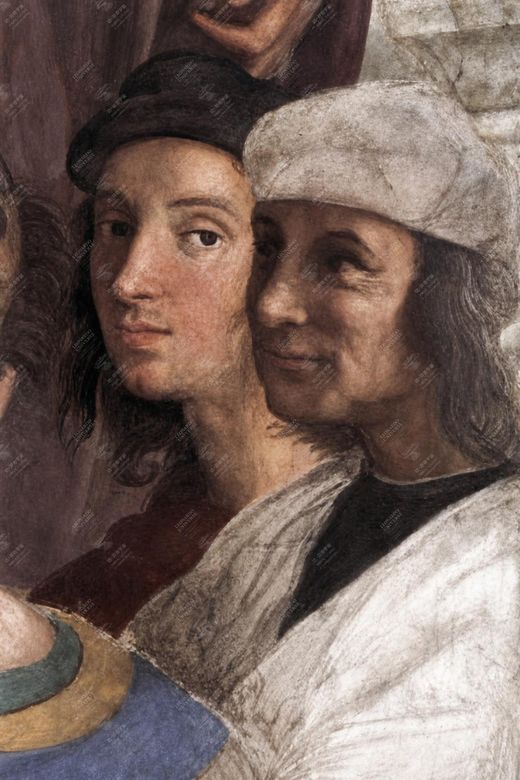 《雅典学院》 Scuola di Atene (Raffaello – dettaglio Leonardo)