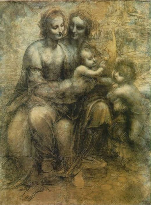 《圣安娜复制》 Replica Sant’Anna e la Vergine (bottega leonardesca)