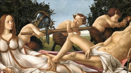 《维纳斯与丘比特》 Venere e Cupido – scuola di Botticelli